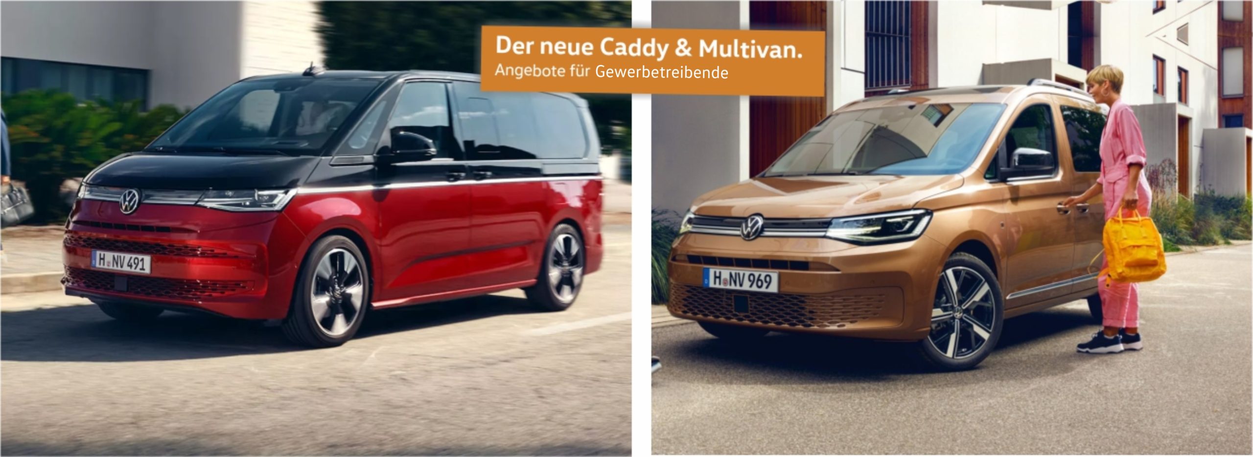 Der neue VW Caddy Family mit 7 Sitzen.